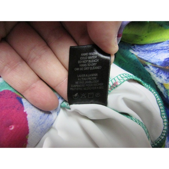 Claire Desjardins Jacket Women Small Multicolor Growing Floral Art Print Stretch - Picture 6 of 13